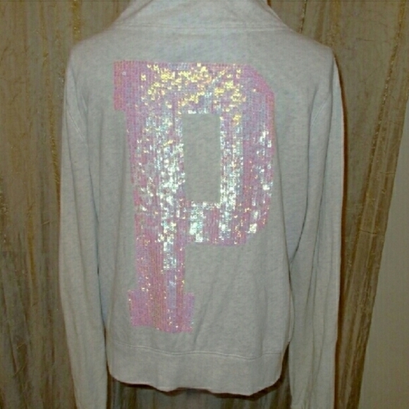 ISO Victoria's Secret PINK sweater sequins bling